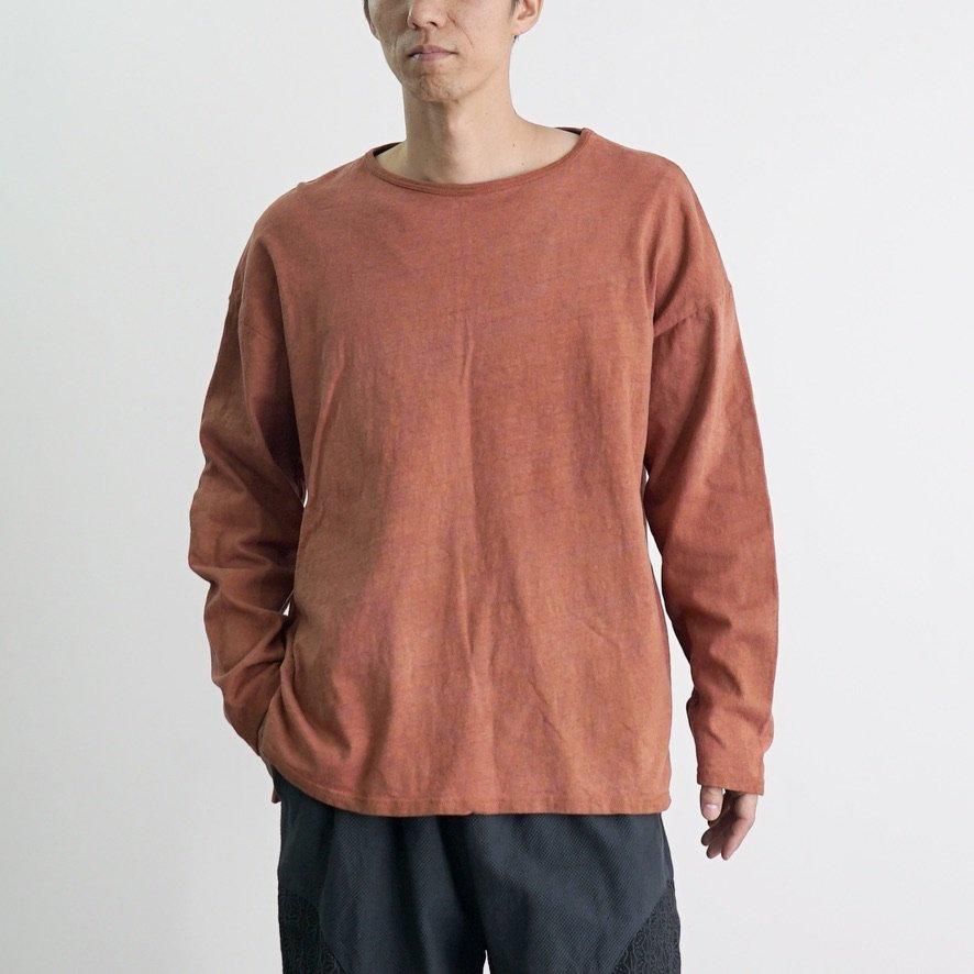 UZUIRO よろけ縞一本刺し子 スッキリサルエルパンツ よろけ縞一本刺し子スッキリサルエルパンツ | グレー - UZUiRO