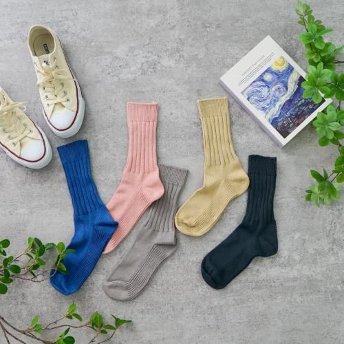 ܥ˥ cotton rib sox/٤5顼/hacu