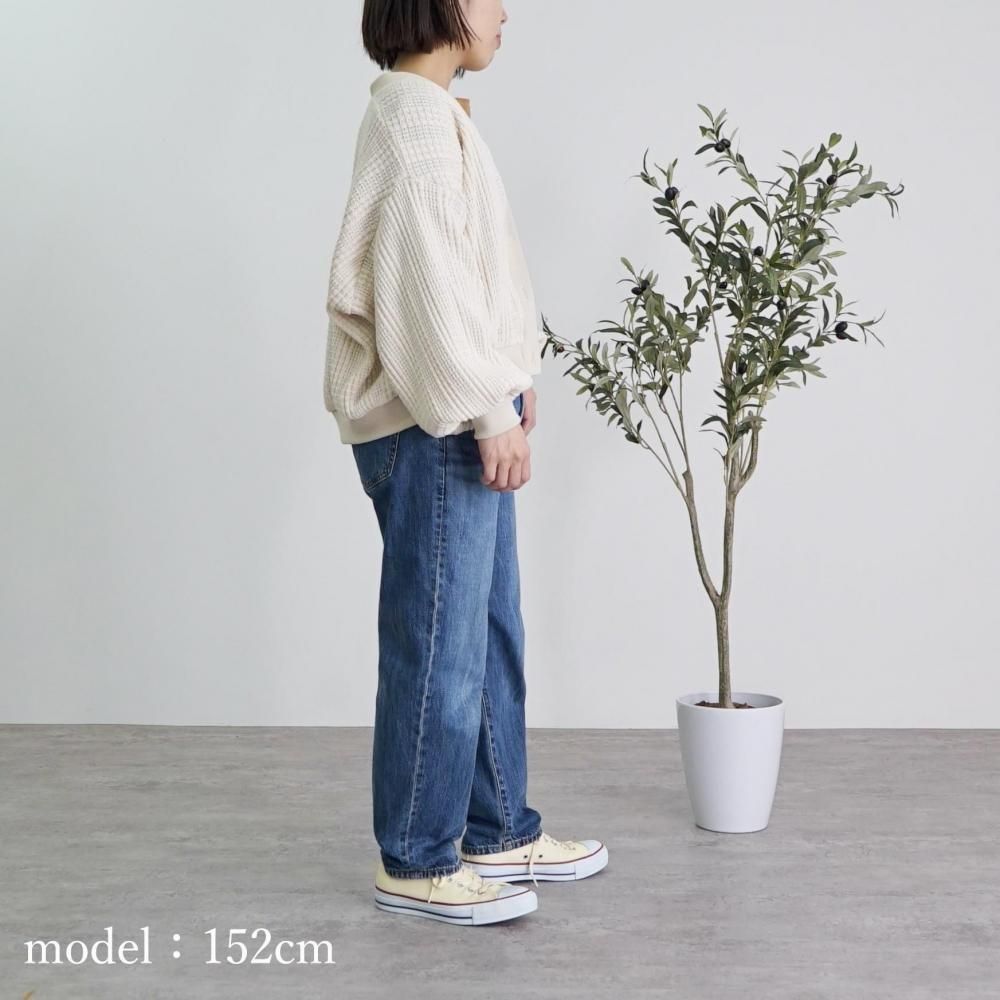 ショートニットワッフルカーディガン | 生成り - UZUiRO/公式