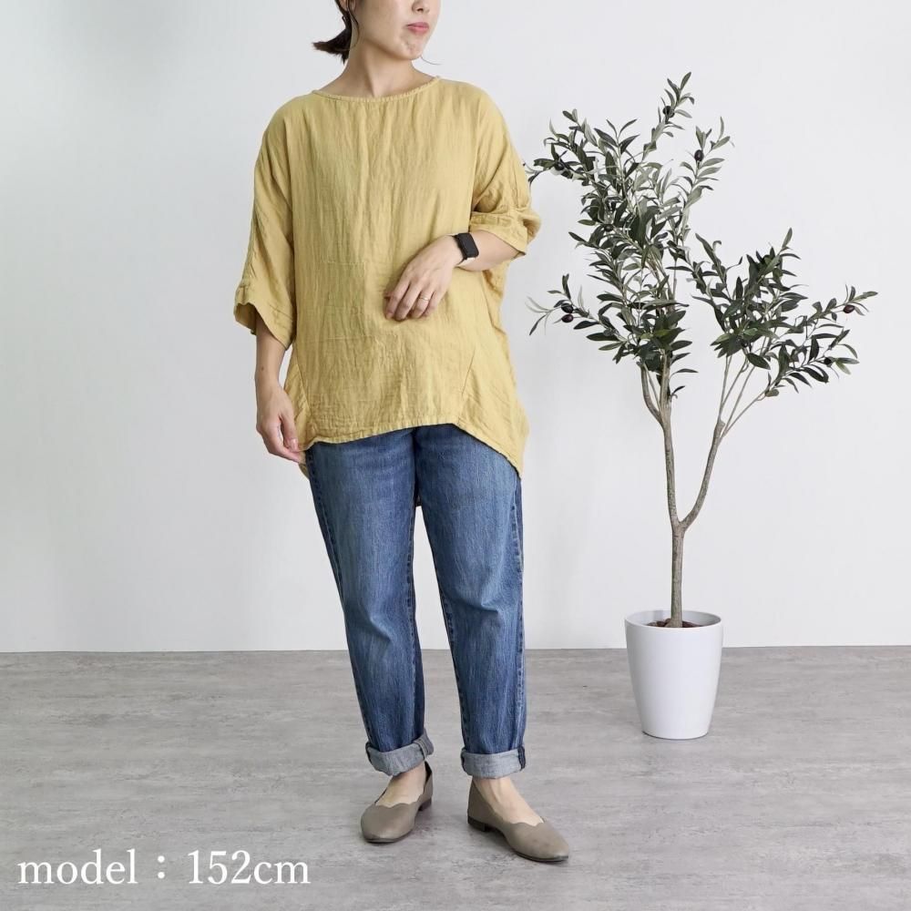 専用　UZUiRO　ウズイロ　バルーンタックガーゼTシャツ バルーンタックガーゼTシャツ | イエロー - UZUiRO(ウズイロ