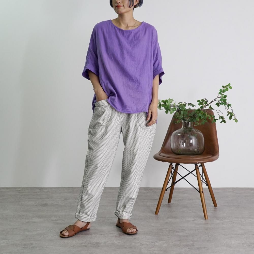 UZUiRO　ウズイロ　バルーンタックガーゼTシャツ バルーンタックガーゼTシャツ | イエロー - UZUiRO(ウズイロ