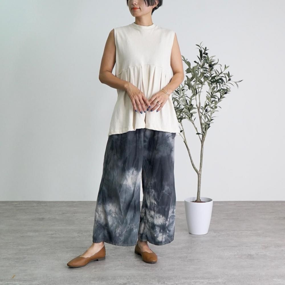 値下げ！！美品　O project ノースリーブ　生成り ニットスリットノースリーブ | 生成り | 愛知県産 - UZUiRO