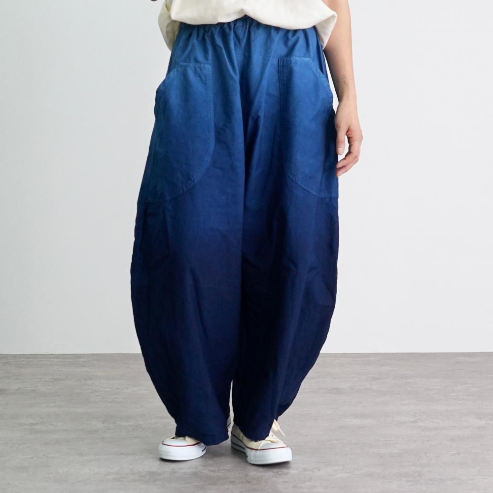 UZUiRO バルーンパンツ/三河織物　重ね染め済 バルーンパンツ | ネイビーグラデーション | 限定5着 - UZUiRO