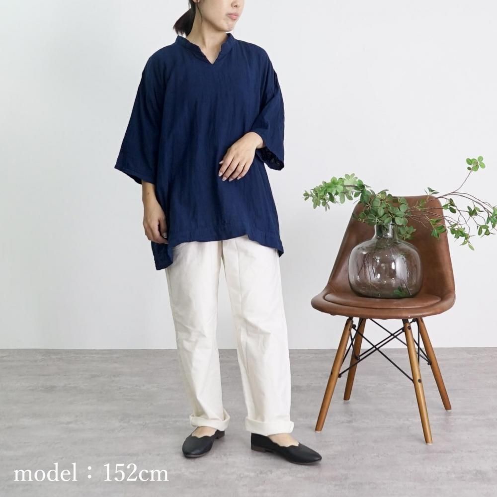 UZUiRO ウズイロ バルーンパンツ ハーフリネンストライプ 昨年購入 ストライプ8分丈バルーンパンツ | 機能性とデザイン両立