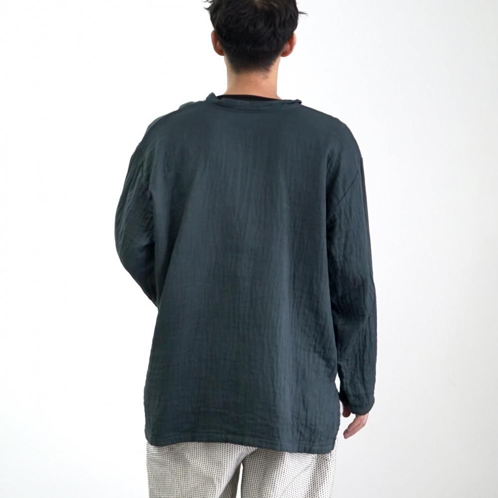 キーネックガーゼロンT | ブラック - UZUiRO(ウズイロ) / 公式