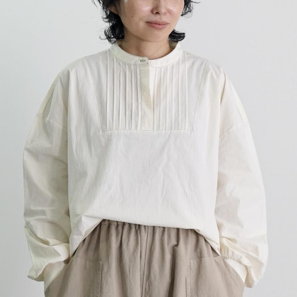UZUiRO 一本刺し子 バルーンパンツ/生成り/三河木綿 刺し子織 一本刺し子 バルーンパンツ/生成り/三河木綿 刺し子織