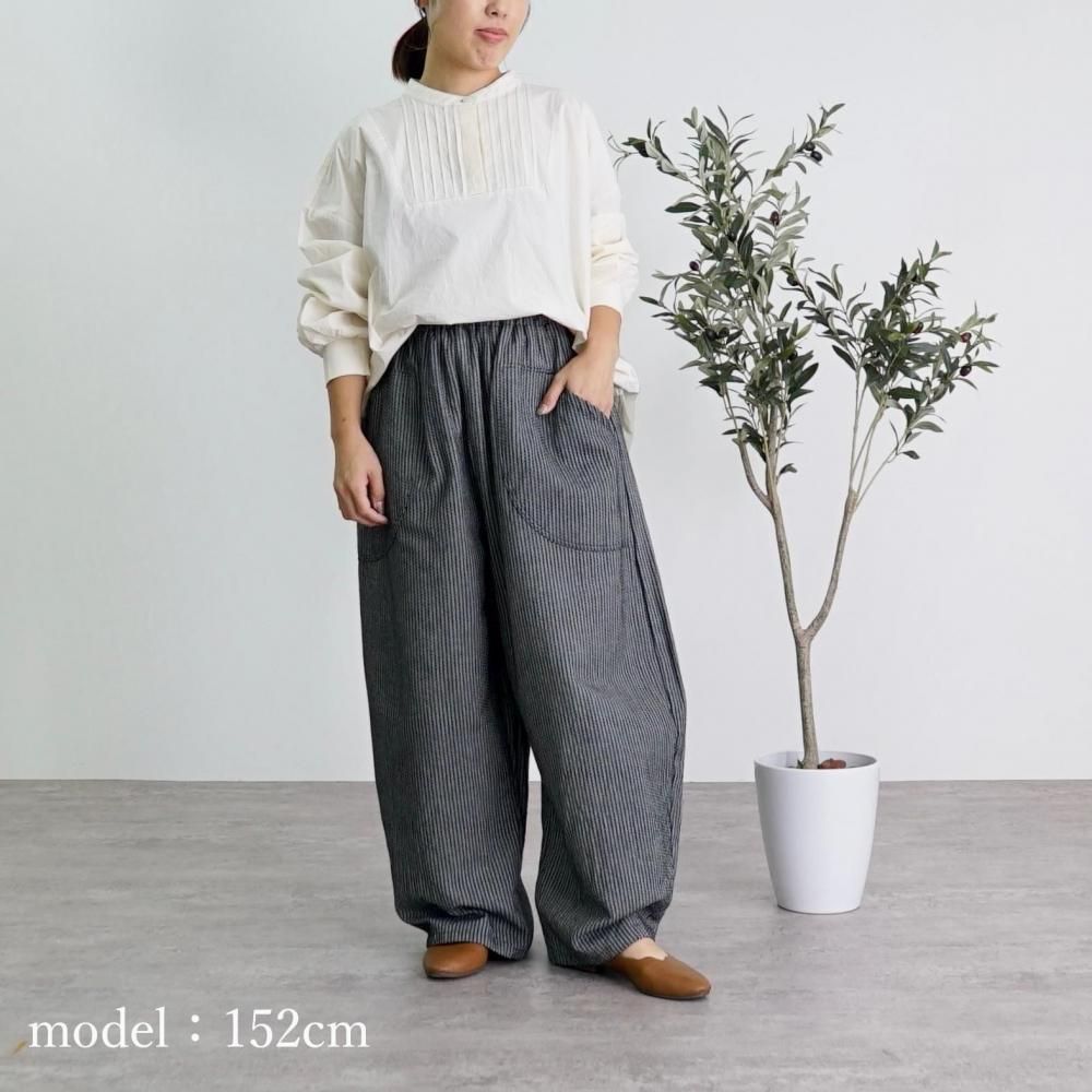 UZUiRO　ウズイロ　リネンタックシャツブラウス　カーキ UZUiRO ウズイロ リネンタックシャツブラウス カーキ