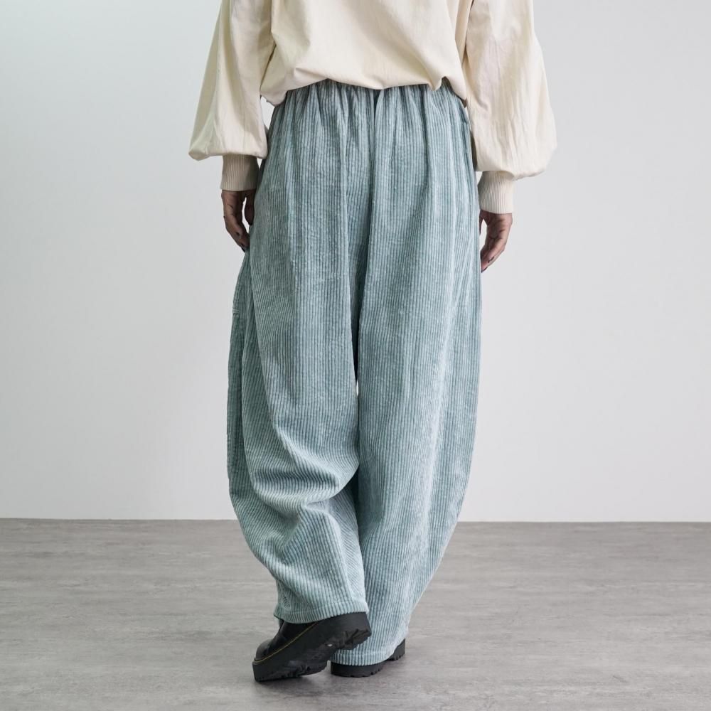 お値引き☆huis 遠州織物　みじんコールサルエルバルーンパンツ　コーデュロイ みじんコールサルエルバルーンパンツ【ユニセックス】511を