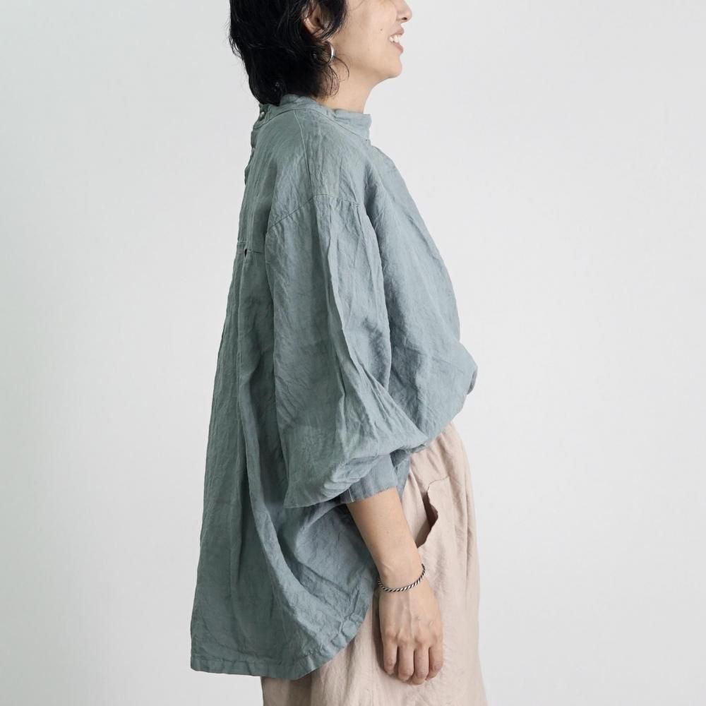 リネンタックシャツ | アイスブルー - UZUiRO(ウズイロ) / 公式