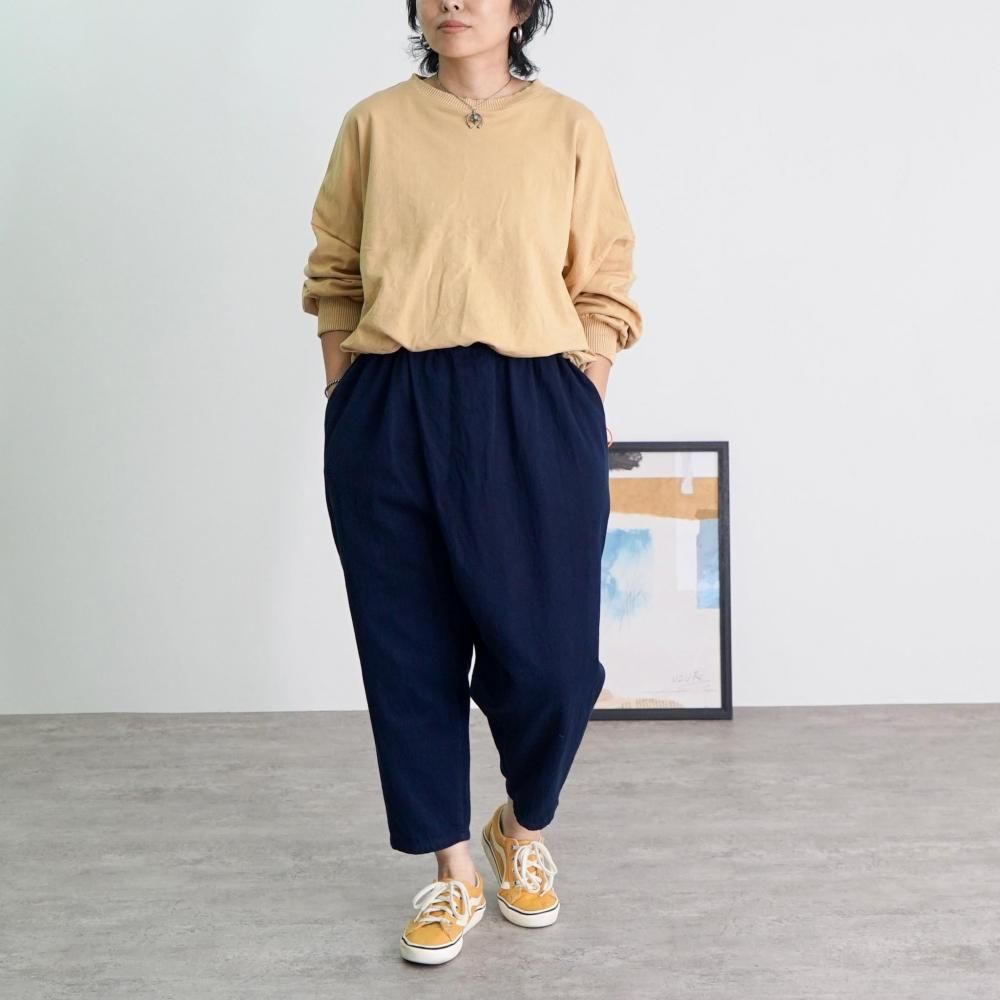 ドロワートレーナー ドローコードトレーナー | ブラック | 三河産ニット - UZUiRO