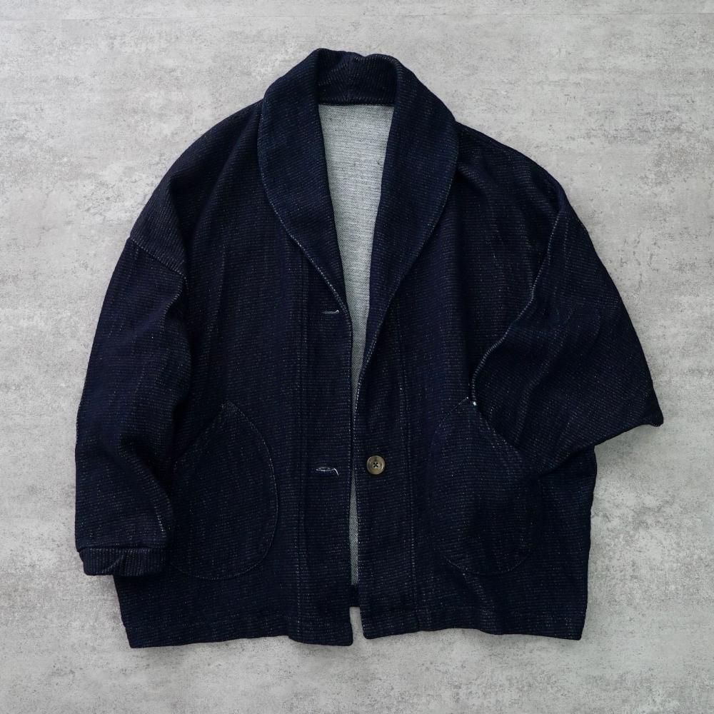 UZUIRO くつろ着カーディガン インディゴブルー　フリーサイズ　ゆったり くつろ着カーディガン | インディゴブルー - UZUiRO/公式