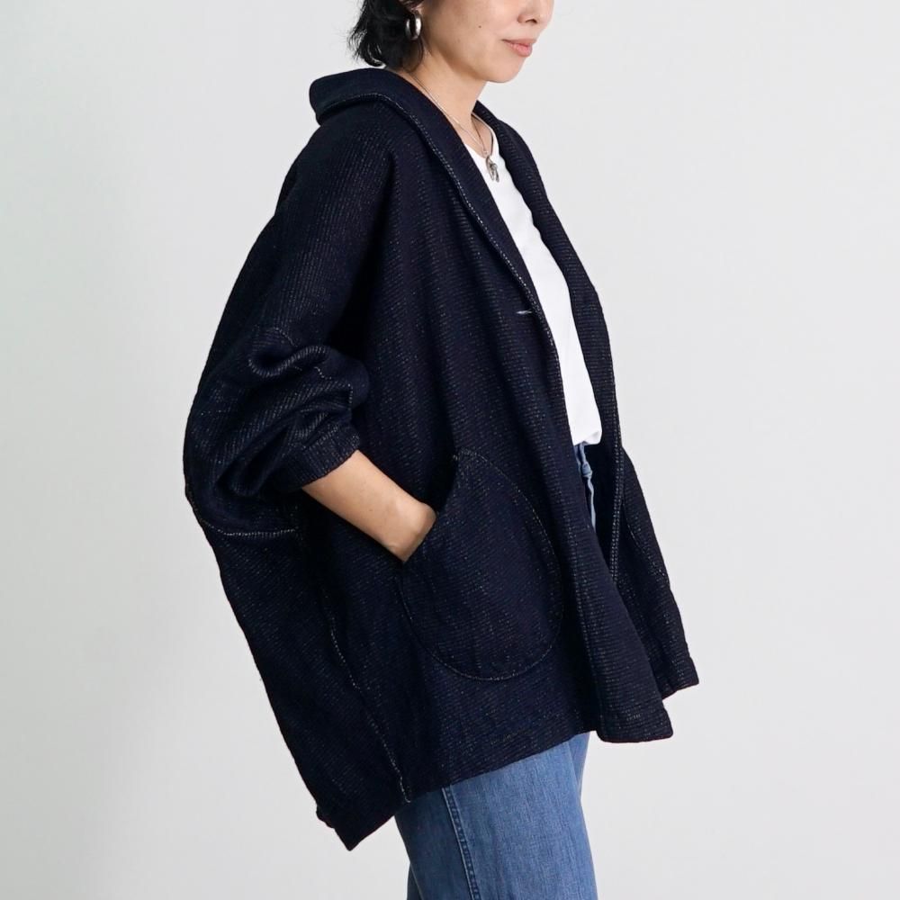 UZUIRO くつろ着カーディガン インディゴブルー　フリーサイズ　ゆったり くつろ着カーディガン | インディゴブルー - UZUiRO/公式