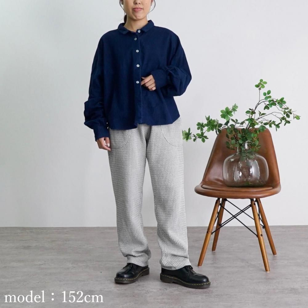 ネルシャツ|ネイビー|三河織物 - UZUiRO(ウズイロ) / 公式オンライン