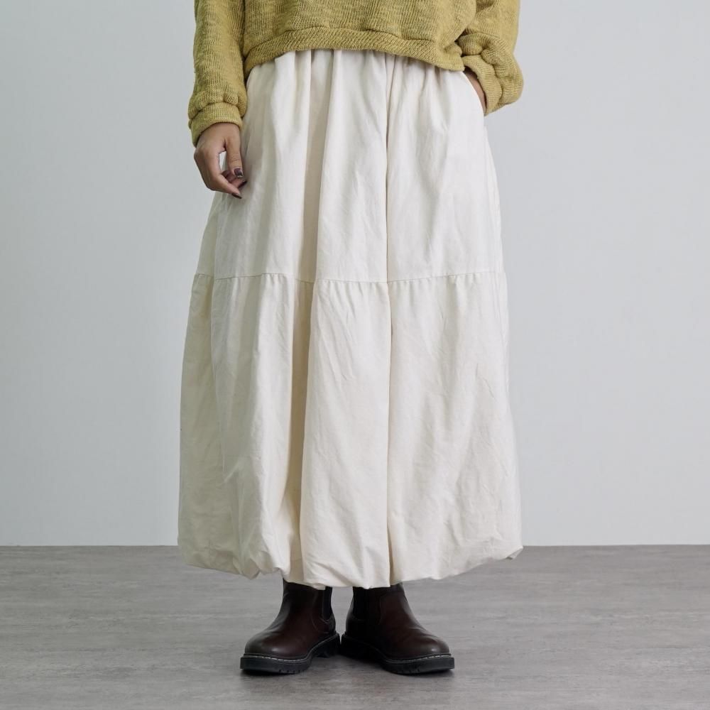 キャンプワークパンツ/生成り/三河木綿一本刺し子