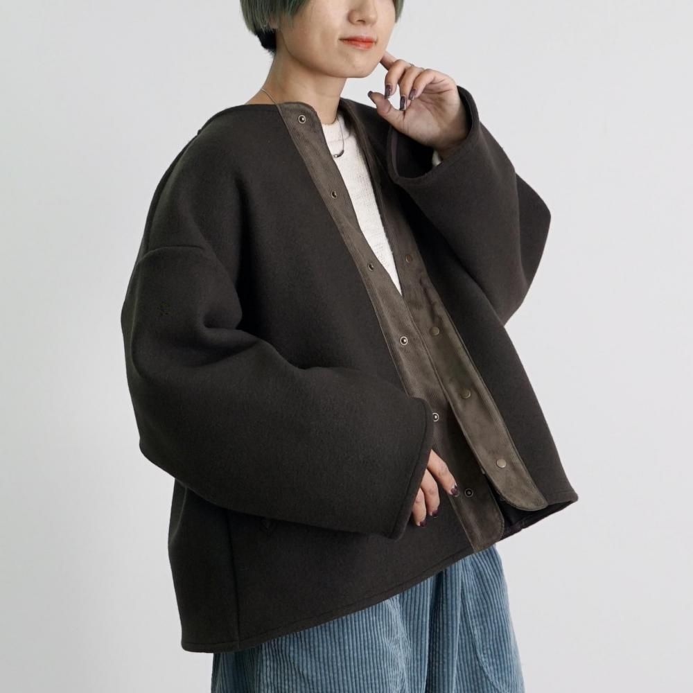 ノーカラーウールジャケット | 限定販売 - UZUiRO(ウズイロ) / 公式 ノーカラーウールジャケット | 限定販売 - UZUiRO(ウズイロ) / 公式