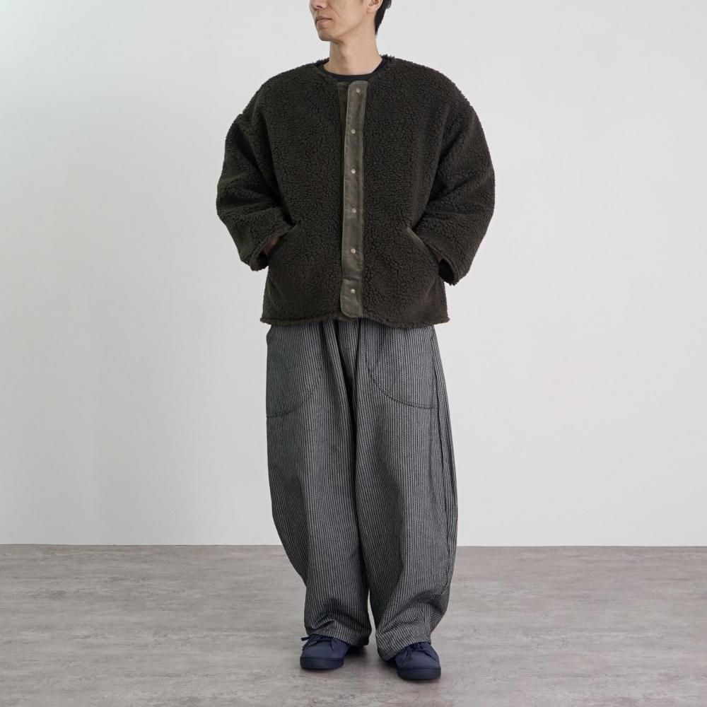 ノーカラーボアジャケット | 3色展開 - UZUiRO(ウズイロ) / 公式