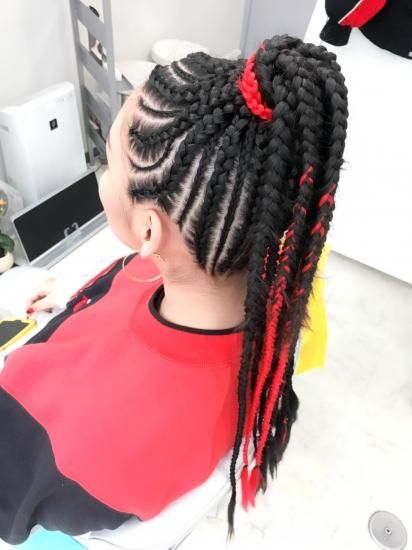 ポニーテールコーンロウ W Hair Design El Black 池袋 エルブラック コーンロウブレイズの専門店 ポニーテールコーンロウ W Hair Design El Black 池袋 エルブラック コーンロウブレイズの専門店