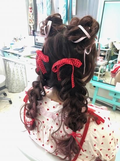 ヘアセット ハーフツイン編みおろし Hair Design El Black 池袋 エルブラック コーンロウブレイズの専門店 ヘアセット ハーフツイン編みおろし Hair Design El Black 池袋 エルブラック コーンロウブレイズの専門店