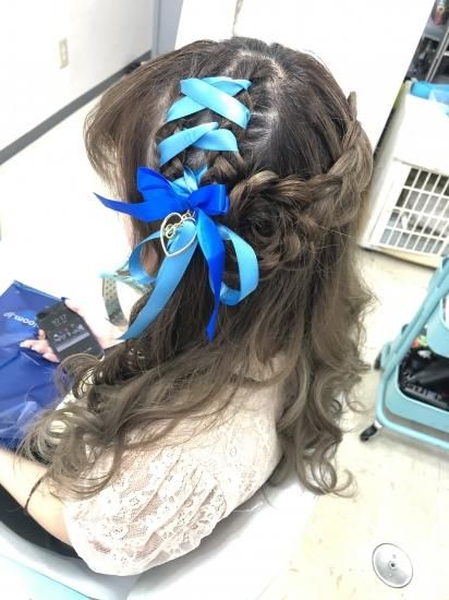 ヘアセット リボンアレンジ Hair Design El Black 池袋 エルブラック コーンロウブレイズの専門店