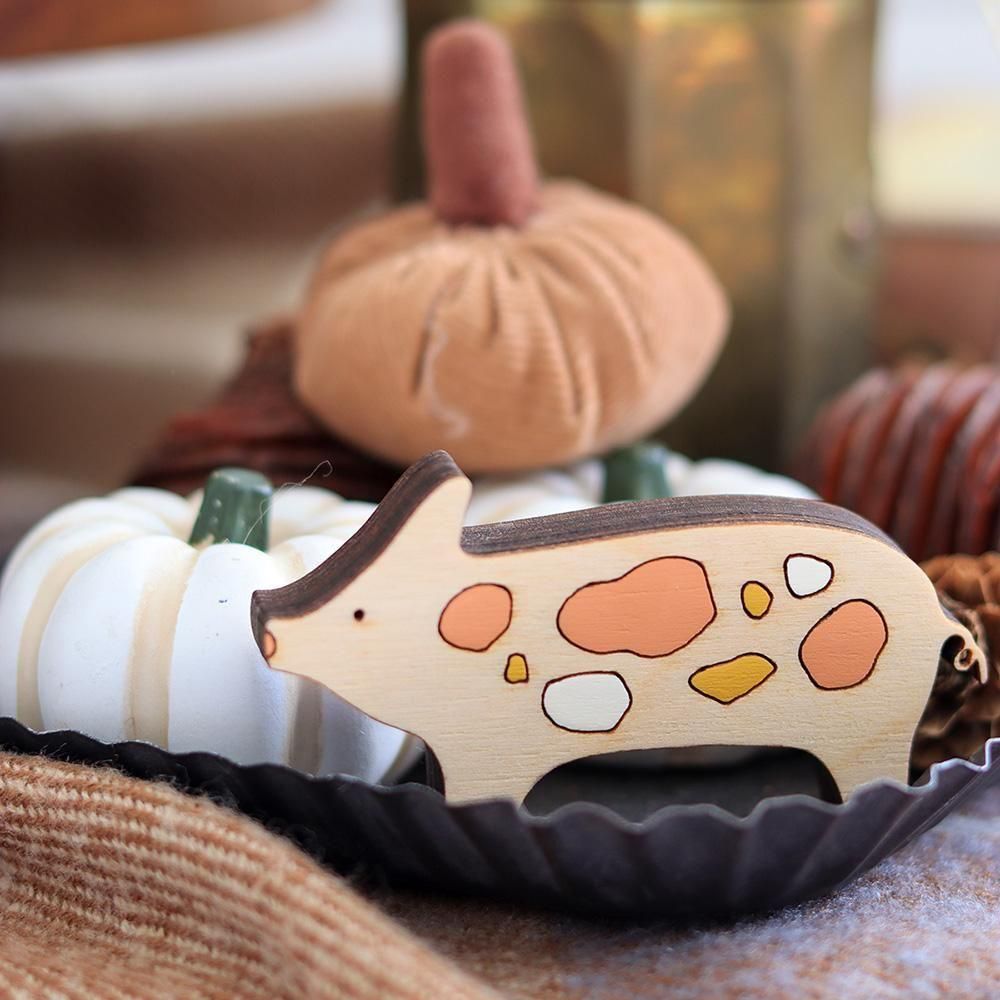 イギリス購入☆木製額入り絵 PIG & SHEEP イギリス購入☆木製額入り絵