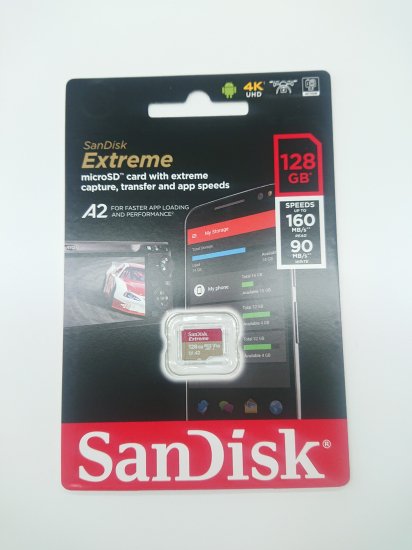 サンディスク エクストリーム microSDXC UHS-Iカード 128GB SDSQXAA-128G-JN3MD