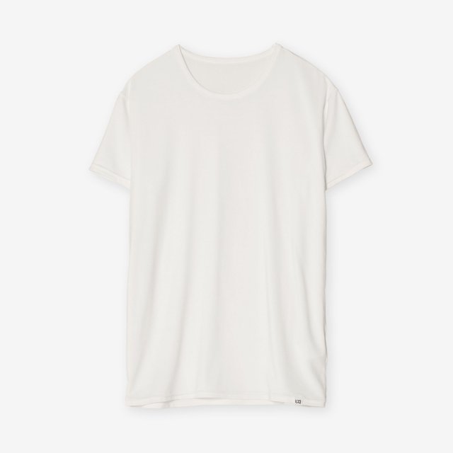 <span>Silk Inner Crew-neck T-shirts / White</span>シルク インナークルーネックTシャツ / ホワイト