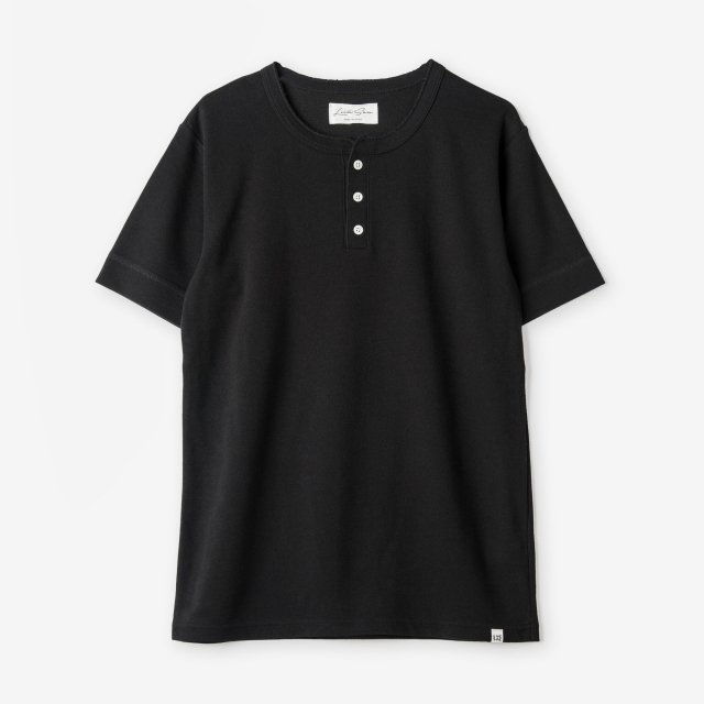 <span>SilkCotton Henley-neck T-shirts / Black</span>륯åȥ إ꡼ͥåT / ֥å