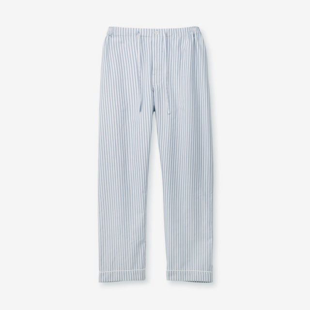 <span>Silk Pajama Pants / Stripe Sax&White</span>륯 ѥޥѥ / ȥ饤 å&ۥ磻