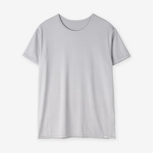 <span>Silk Inner Crew-neck T-shirts / Light grey </span>シルク インナークルーネックTシャツ / ライトグレー