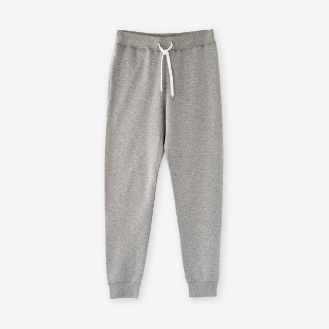 <span>Silk＆Cotton Brushed Sweat Pants / Grey</span>シルク＆コットン 裏毛起毛スウェットパンツ / グレー