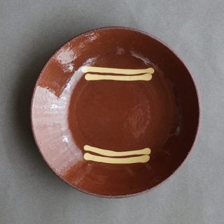 小関康子 線刻格子紋茶碗 飯椀