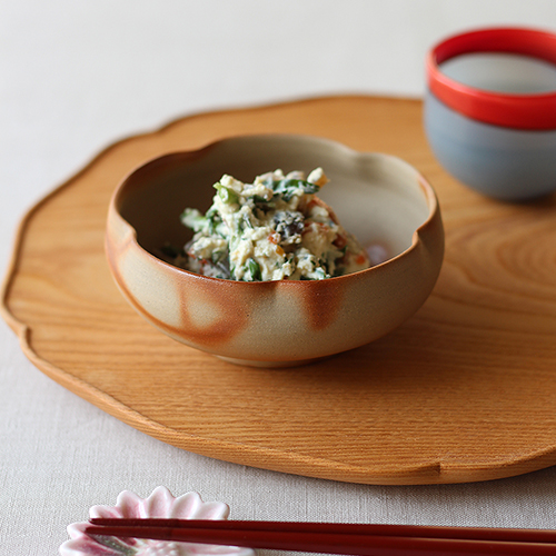 うつわの店 IZUMO [utsuwa] online shop｜大江一人 梅鉢・中・ 緋襷