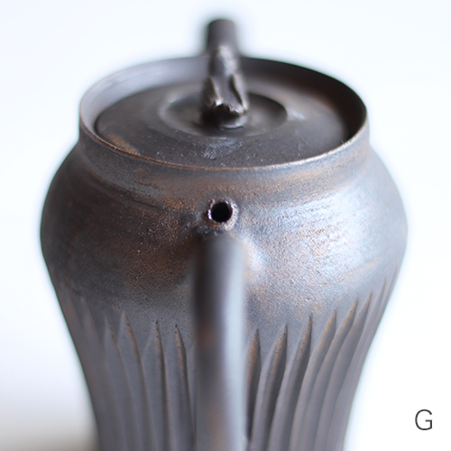 うつわの店 IZUMO [utsuwa] online shop｜大江憲一 鉄釉茶壺・G