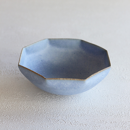 うつわの店 IZUMO [utsuwa] online shop｜中林範夫作 青5寸8角鉢