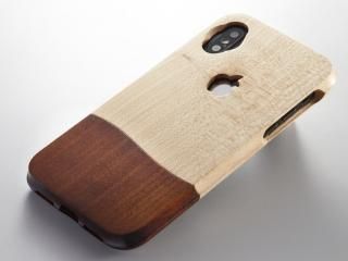 オーダーメイド》【 ウッドケース for iPhone レッド】 天然木