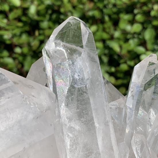 大特価 アーカンソー水晶クラスター 虹入り - feel