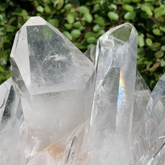 大特価 アーカンソー水晶クラスター 虹入り - feel