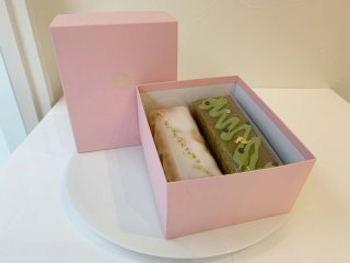 京都抹茶とレモンスイートの2本セット、濃厚、しっとりしたパウンドケーキです。