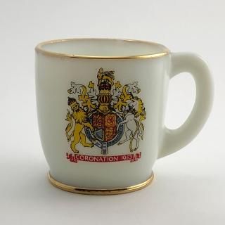 A-002 Antique Cup Elizabeth II Coronation mug 1953, Collectible Mug,