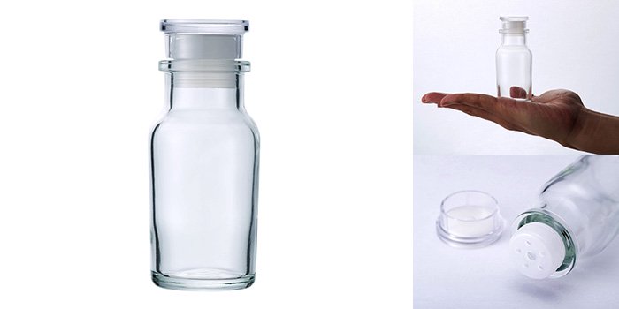 ワグナー瓶60 樹脂キャップ 中栓付 | スパイス瓶 | 通販サイト-ガラス
