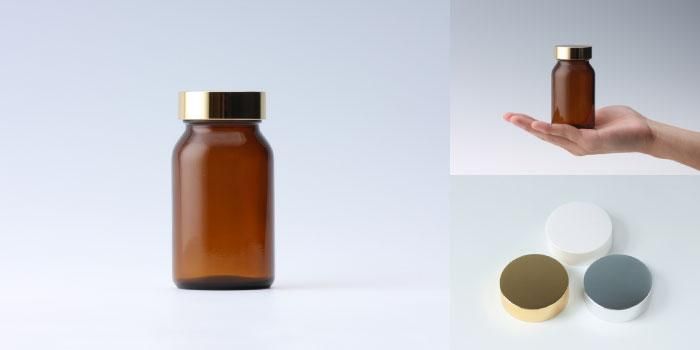 規格瓶 PS-13K 茶 | 健康食品・規格瓶 | 通販サイト-ガラスびん.com