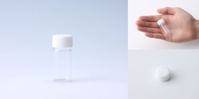 スクリュー管 NO.2 透明 | キャップ付瓶 | 通販サイト-ガラスびん.com