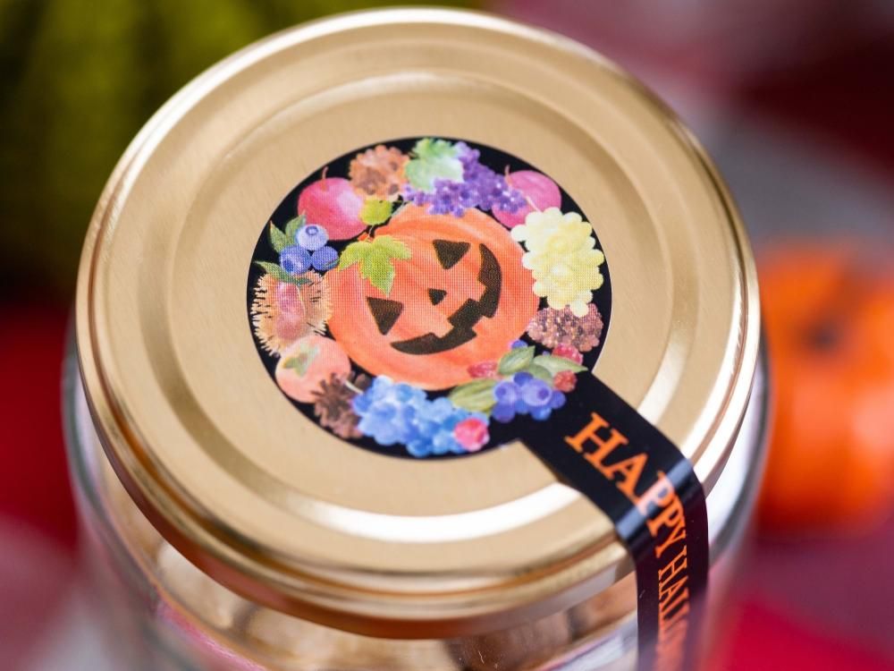 未開封シール -Halloween-| ジャムびん| 通販サイト-ガラスびん.com
