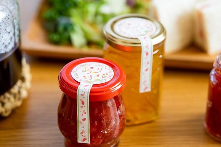 未開封シール -ありがとう-| ジャムびん| 通販サイト-ガラスびん.com