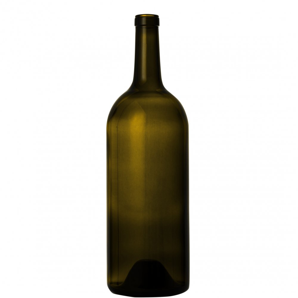 大きな瓶  ワイン3リットルアンバーグリーン（簡易コルク蓋つき）
