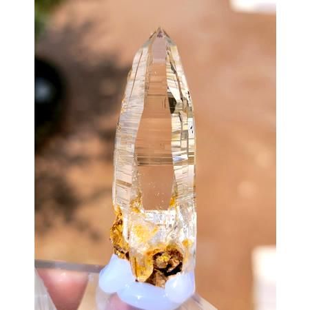 【ネパール産】クォーツ(テッシンハビット) テッシンハビット&リモナイトTessin Habit with Limonite - Himalayan