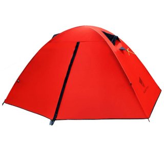 GEERTOP テント 1人用 軽量 防水 コンパクト キャンプ アウトドア 3〜4シーズン用 90cm x 210cm（赤）