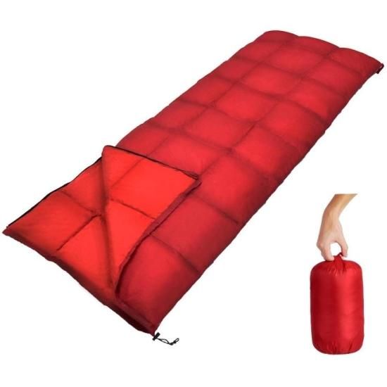GEERTOP ダウン 寝袋 シュラフ 封筒型 軽量 アウトドア 登山