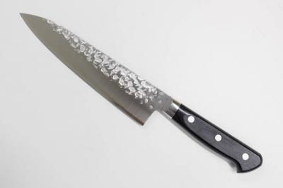 高村刃物 V10スペシャル 槌目 牛刀 黒合板柄 180mm 製造元 高村 高村刃物 V10スペシャル 槌目 牛刀 黒合板柄 180mm 製造元 高村