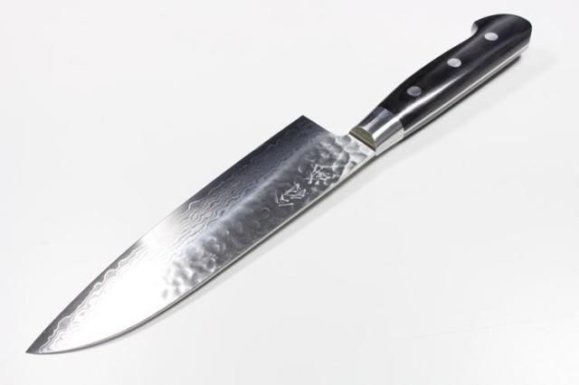 包丁 三徳包丁 VG10 ダマスカス 165mm アイアンウッド柄 包丁 三徳包丁 VG10 ダマスカス 165mm アイアンウッド柄